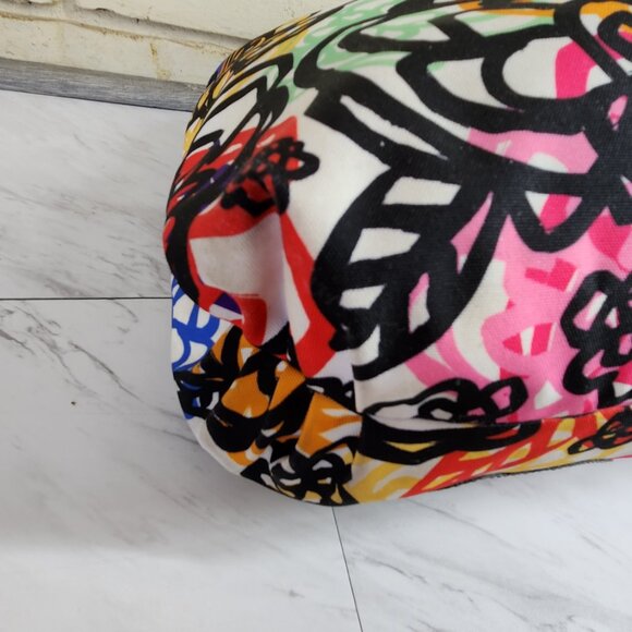 Euc Coach Poppy Graffitti Multi-Color Xlarge Tote Bag Purse… - Picture 9 of 17